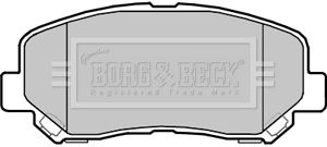 BBP2355 BORG & BECK Комплект тормозных колодок, дисковый тормоз