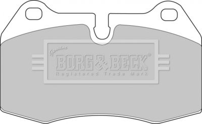 BBP1596 BORG & BECK Комплект тормозных колодок, дисковый тормоз