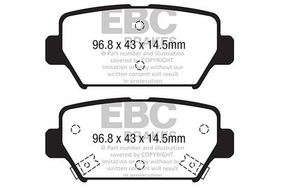 DPX2369 EBC Brakes Комплект тормозных колодок, дисковый тормоз