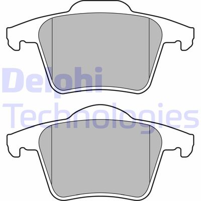 LP1835 DELPHI Комплект тормозных колодок, дисковый тормоз