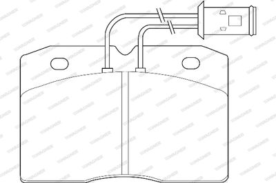 WBP21048A WAGNER Комплект тормозных колодок, дисковый тормоз