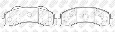 PN51003 NiBK Комплект тормозных колодок, дисковый тормоз