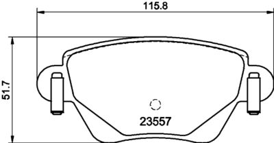 8DB355029611 HELLA Комплект тормозных колодок, дисковый тормоз