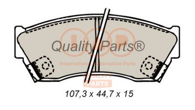 70416060 IAP QUALITY PARTS Комплект тормозных колодок, дисковый тормоз