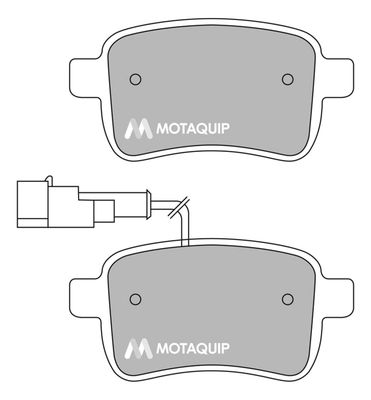 LVXL1676 MOTAQUIP Комплект тормозных колодок, дисковый тормоз