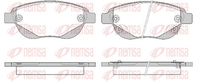 084102 REMSA Комплект тормозных колодок, дисковый тормоз