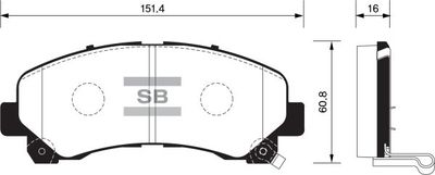 FBP1409 FI.BA Комплект тормозных колодок, дисковый тормоз