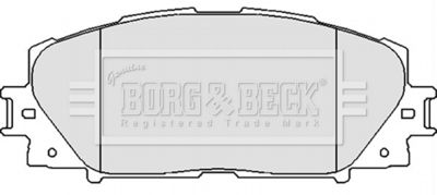 BBP2123 BORG & BECK Комплект тормозных колодок, дисковый тормоз