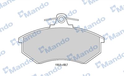 MBF015092 MANDO Комплект тормозных колодок, дисковый тормоз