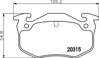 MDB1668 MINTEX Комплект тормозных колодок, дисковый тормоз