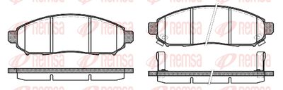 116212 REMSA Комплект тормозных колодок, дисковый тормоз