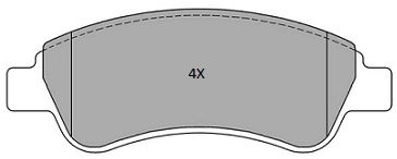 FBP1213 FREMAX Комплект тормозных колодок, дисковый тормоз