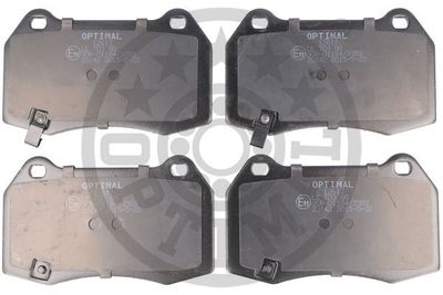 BP12519 OPTIMAL Комплект тормозных колодок, дисковый тормоз