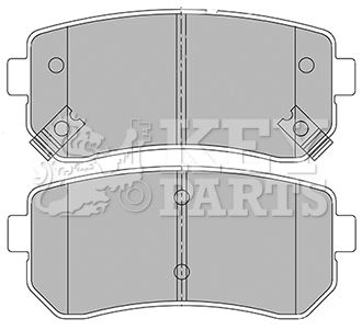 KBP2424 KEY PARTS Комплект тормозных колодок, дисковый тормоз