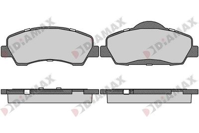 N09617 DIAMAX Комплект тормозных колодок, дисковый тормоз