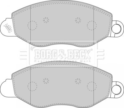 BBP1714 BORG & BECK Комплект тормозных колодок, дисковый тормоз