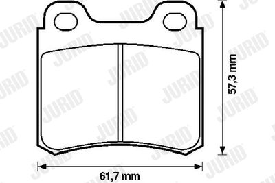 571388J JURID Комплект тормозных колодок, дисковый тормоз