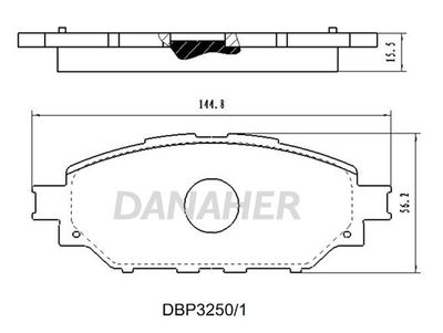DBP32501 DANAHER Комплект тормозных колодок, дисковый тормоз