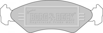 BBP1112 BORG & BECK Комплект тормозных колодок, дисковый тормоз