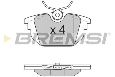 BP2850 BREMSI Комплект тормозных колодок, дисковый тормоз