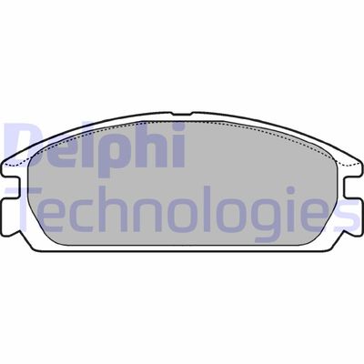 LP721 DELPHI Комплект тормозных колодок, дисковый тормоз