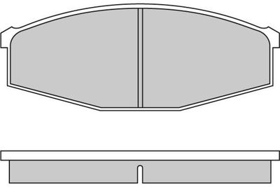 120234 E.T.F. Комплект тормозных колодок, дисковый тормоз