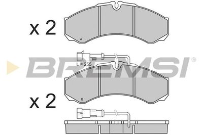 BP3361 BREMSI Комплект тормозных колодок, дисковый тормоз