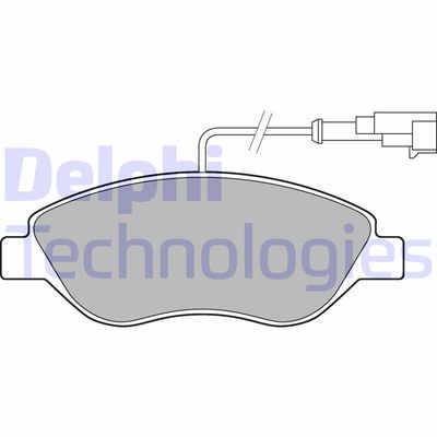 LP2299 DELPHI Комплект тормозных колодок, дисковый тормоз