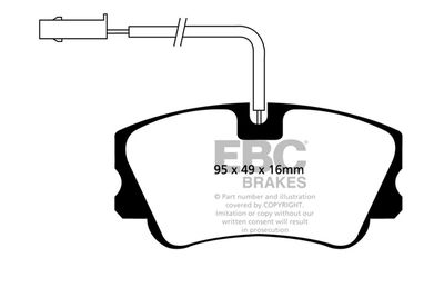 DP1011 EBC Brakes Комплект тормозных колодок, дисковый тормоз
