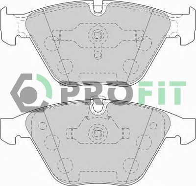 50001628C PROFIT Комплект тормозных колодок, дисковый тормоз