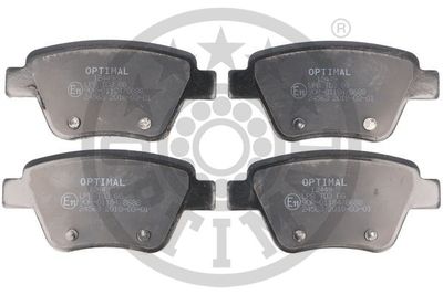 BP12449 OPTIMAL Комплект тормозных колодок, дисковый тормоз