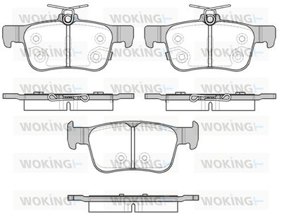 P1451332 WOKING Комплект тормозных колодок, дисковый тормоз