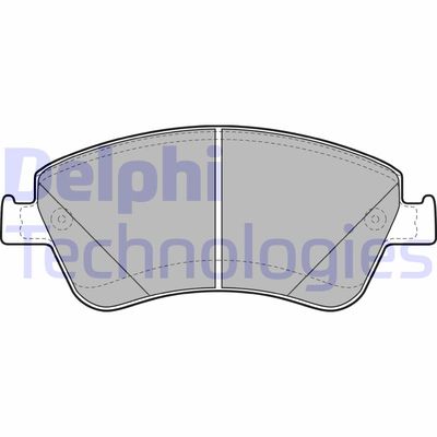 LP2102 DELPHI Комплект тормозных колодок, дисковый тормоз