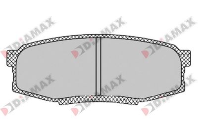 N09575 DIAMAX Комплект тормозных колодок, дисковый тормоз