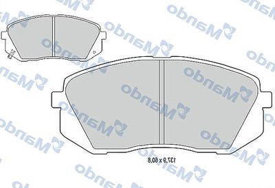 MBF015235 MANDO Комплект тормозных колодок, дисковый тормоз