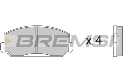 BP2150 BREMSI Комплект тормозных колодок, дисковый тормоз