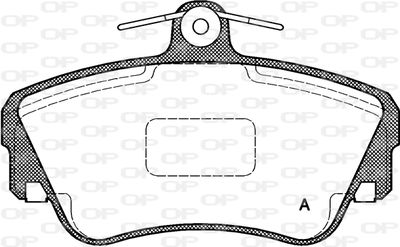 BPA030910 OPEN PARTS Комплект тормозных колодок, дисковый тормоз