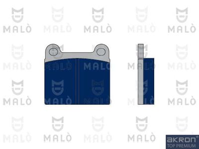 1050011 AKRON-MALÒ Комплект тормозных колодок, дисковый тормоз