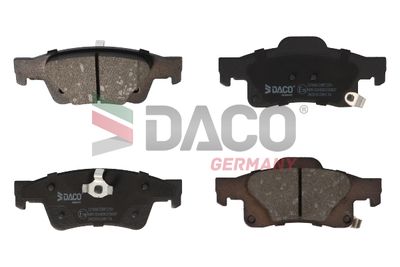 321608 DACO Germany Комплект тормозных колодок, дисковый тормоз