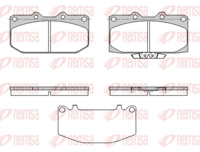 059932 REMSA Комплект тормозных колодок, дисковый тормоз