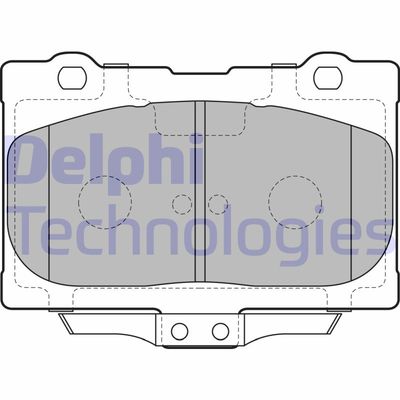 LP2155 DELPHI Комплект тормозных колодок, дисковый тормоз