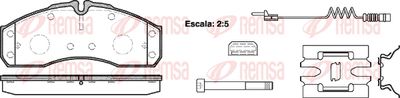 065122 REMSA Комплект тормозных колодок, дисковый тормоз