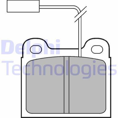 LP711 DELPHI Комплект тормозных колодок, дисковый тормоз