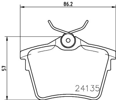 PCP1284 DON Комплект тормозных колодок, дисковый тормоз