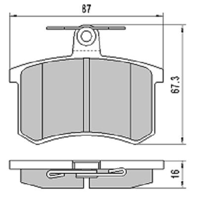 FBP1767 FREMAX Комплект тормозных колодок, дисковый тормоз