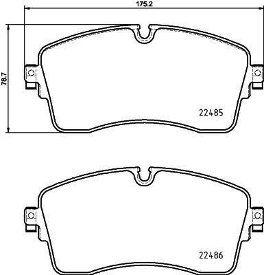 8DB355039321 HELLA PAGID Комплект тормозных колодок, дисковый тормоз