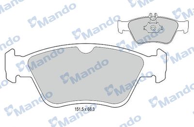 MBF015111 MANDO Комплект тормозных колодок, дисковый тормоз