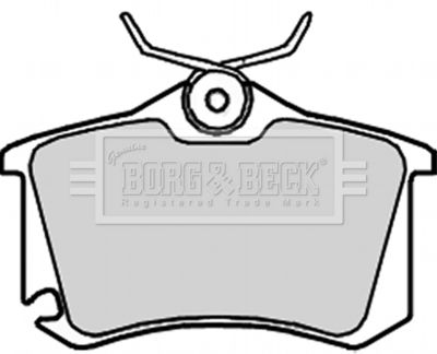BBP2251 BORG & BECK Комплект тормозных колодок, дисковый тормоз