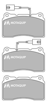 LVXL1675 MOTAQUIP Комплект тормозных колодок, дисковый тормоз