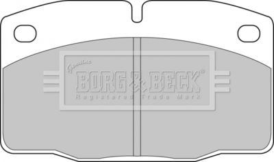 BBP1117 BORG & BECK Комплект тормозных колодок, дисковый тормоз